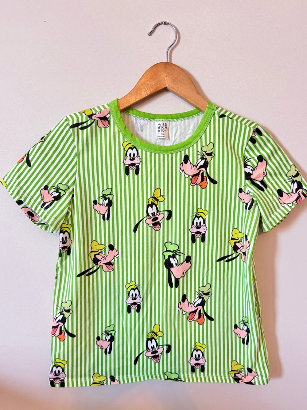 Wild Rich Kids Goofy Character Stripe Tee